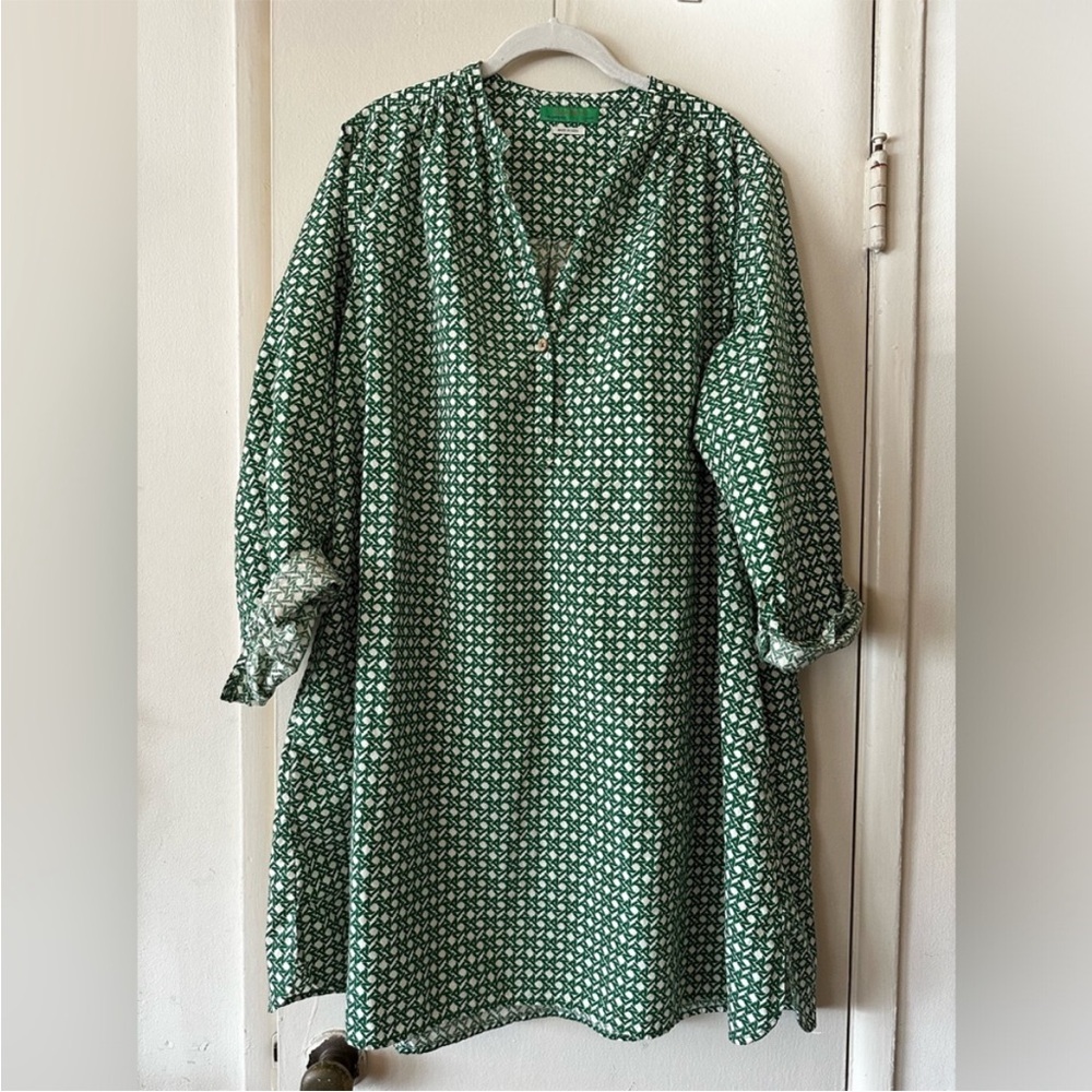 Clare V green & white dress. Never worn, originally $295!.